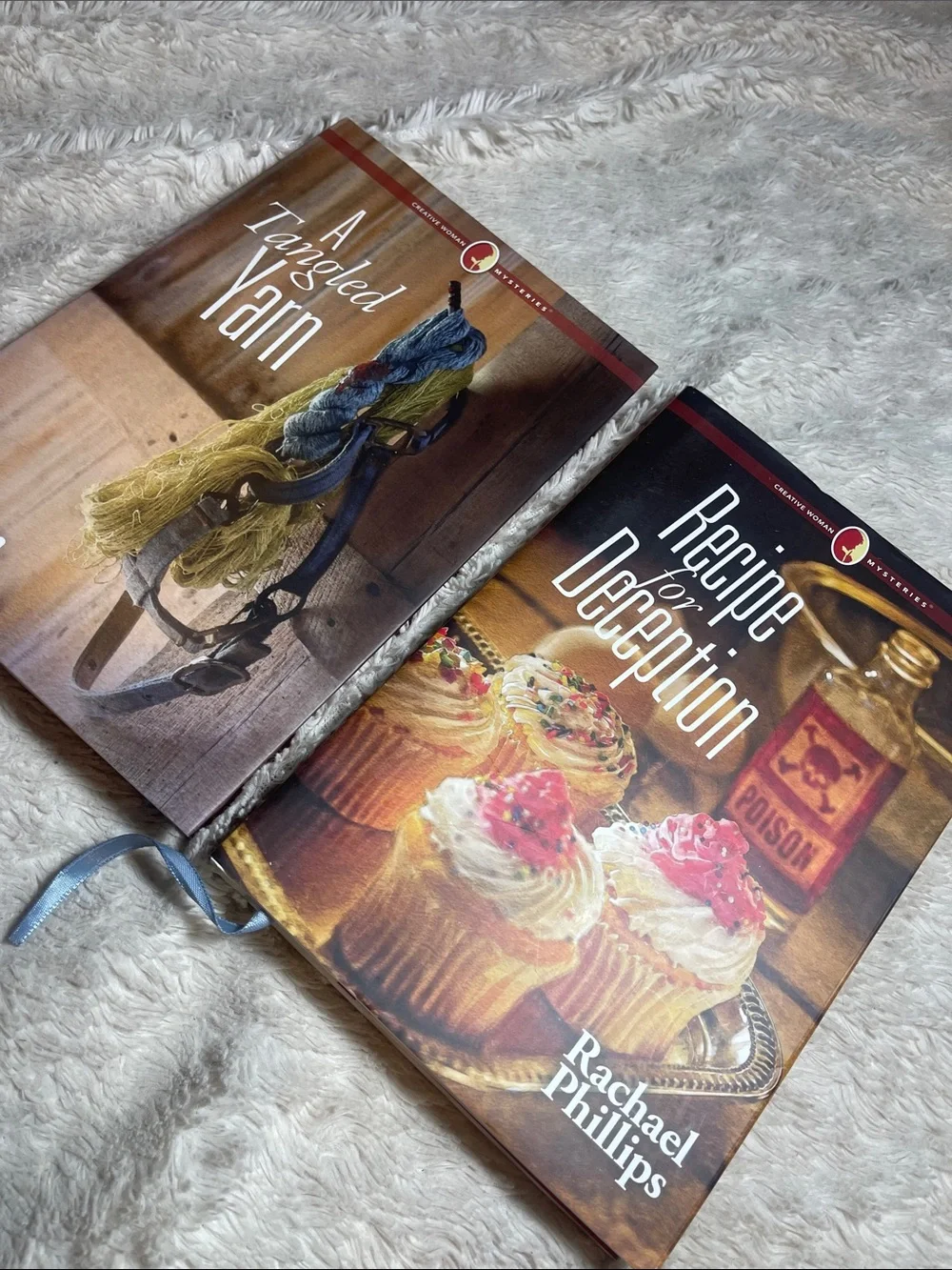 Creative woman mysteries books recipe for deception and a tangled yarn
